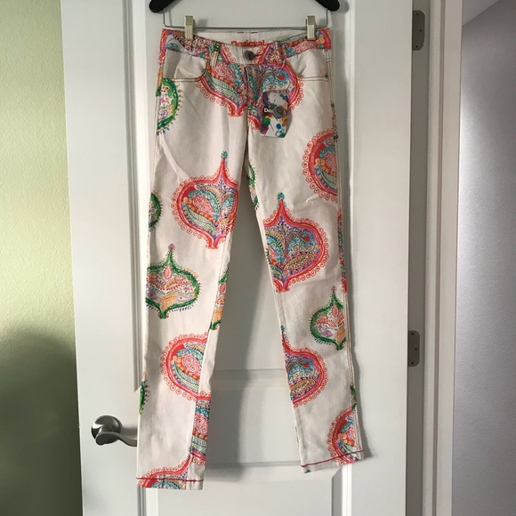desigual white jeans